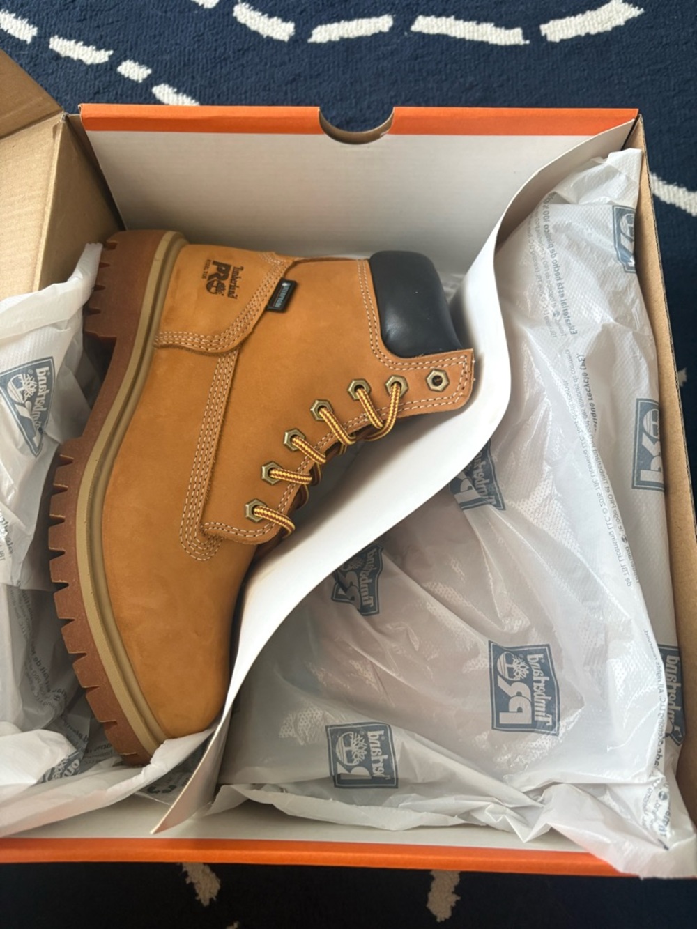 Timberland PRO Work Boots. 6” , steel toe, waterproof size 7.5